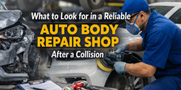 reliable auto body repair shop after a collision