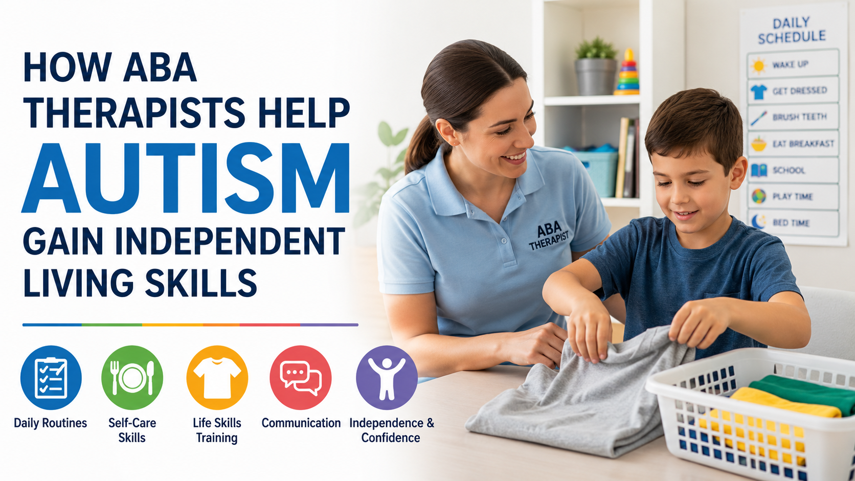 ABA therapists help autism gain independent living skills