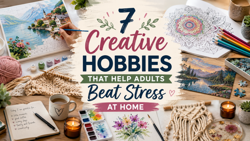 Creative hobbies to beat stress at home