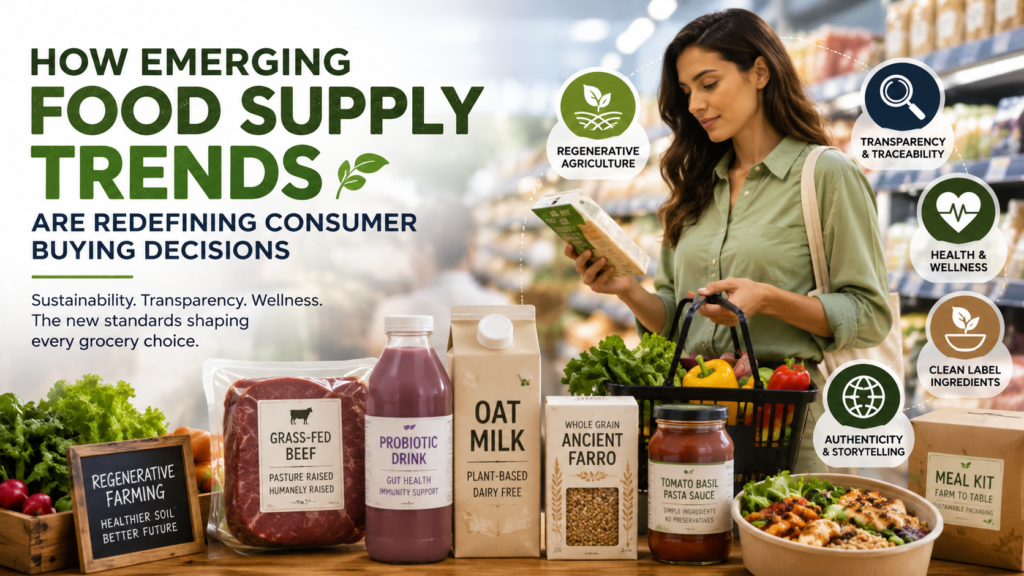 How Emerging Food Supply Trends Shape Buying Decisions
