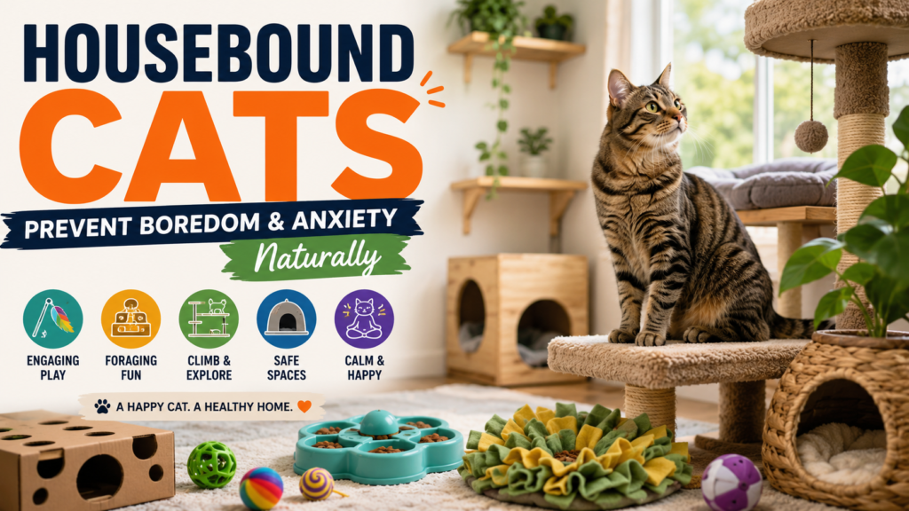 How to Prevent Boredom and Anxiety in Housebound Cats