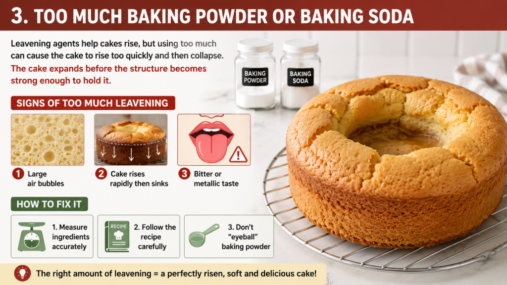 Too Much Baking Powder or Baking Soda