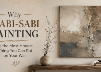 Wabi-sabi painting for your wall