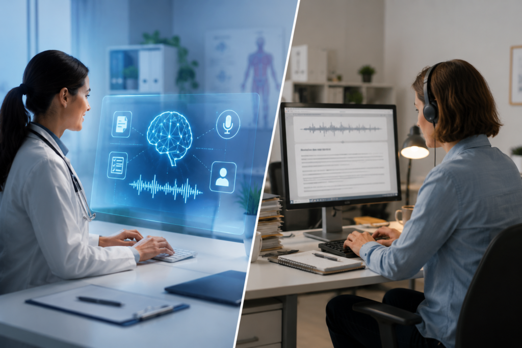 AI Medical Scribe vs Traditional Medical Transcription