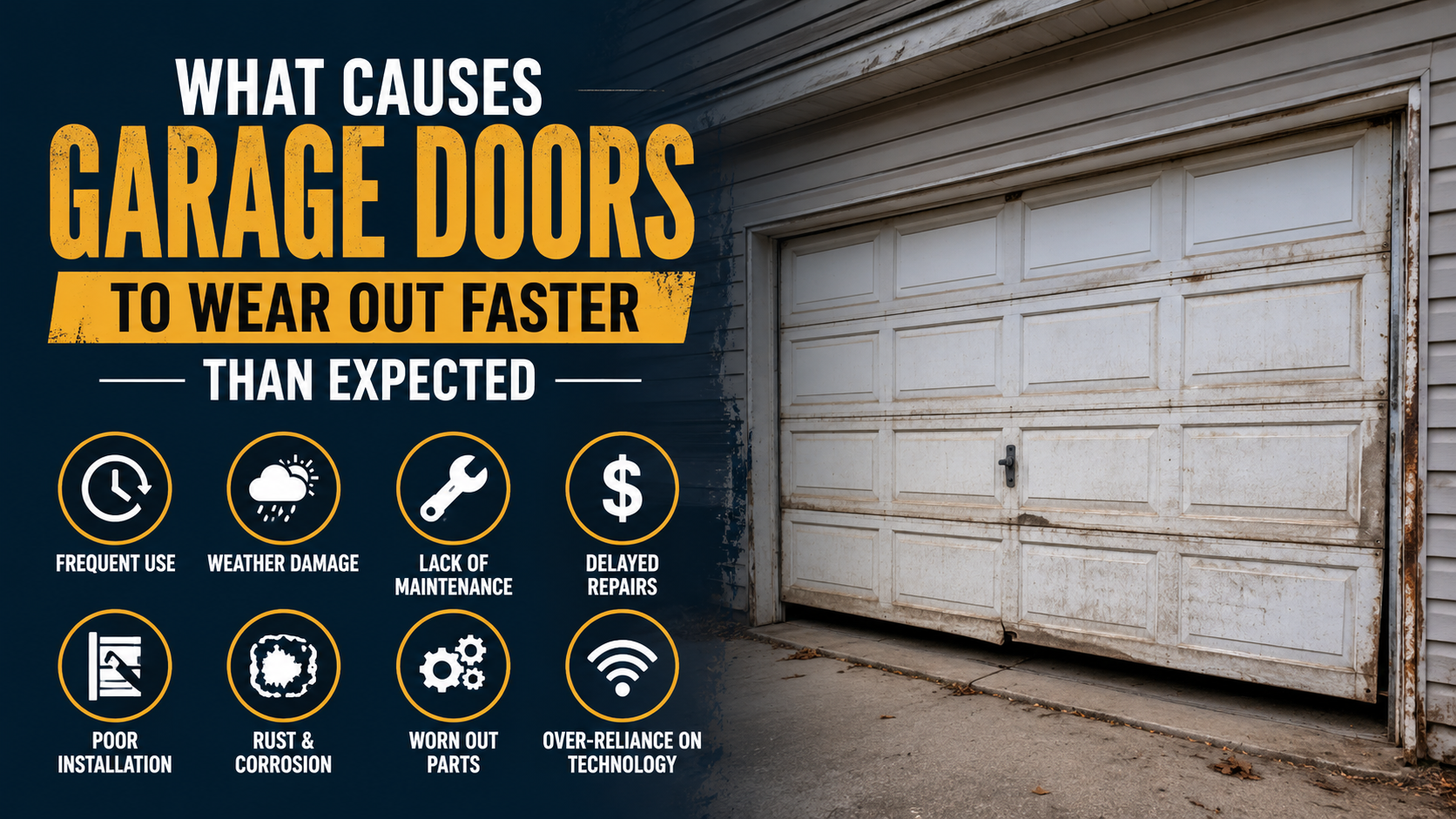 garage door wear and tear