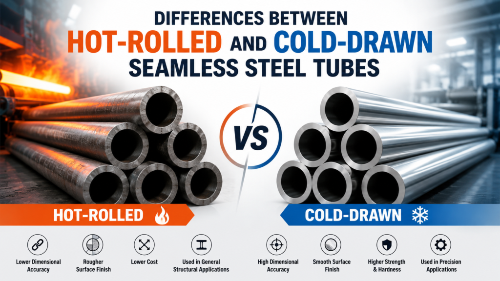 hot-rolled vs cold-drawn seamless steel tubes