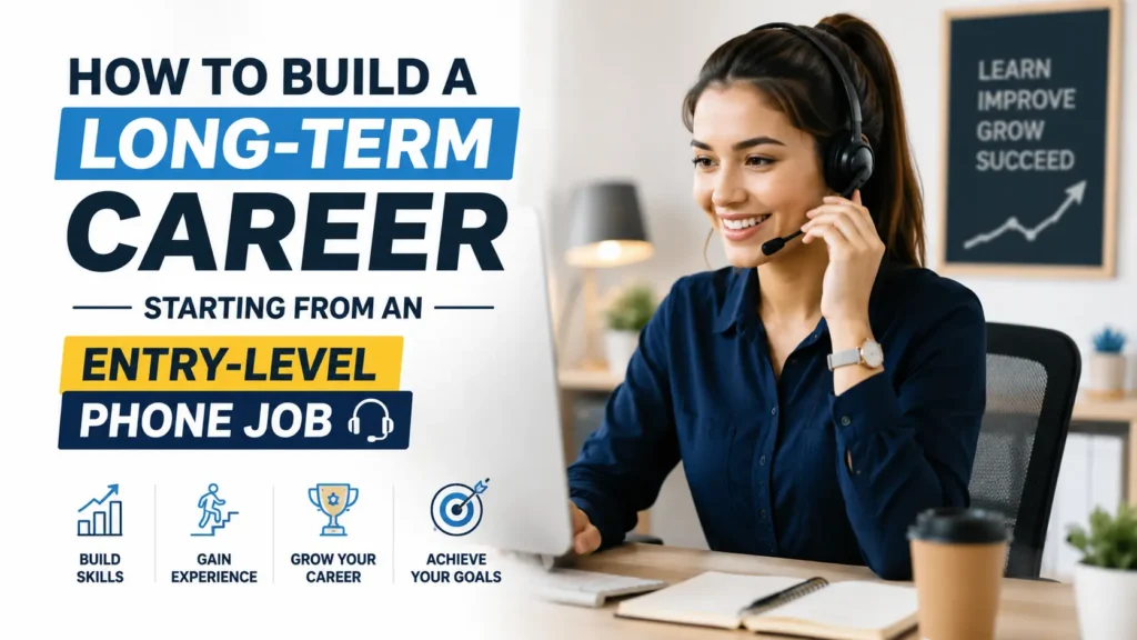long-term career from an entry-level phone job