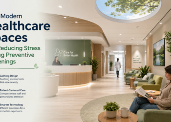 modern healthcare spaces reducing stress