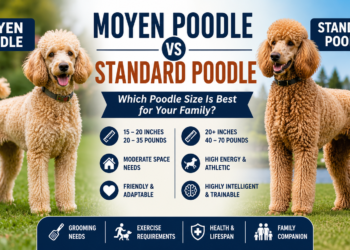 moyen poodle vs standard poodle