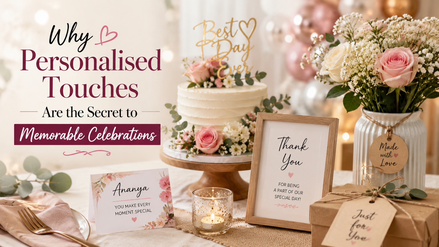 personalised touches for celebrations