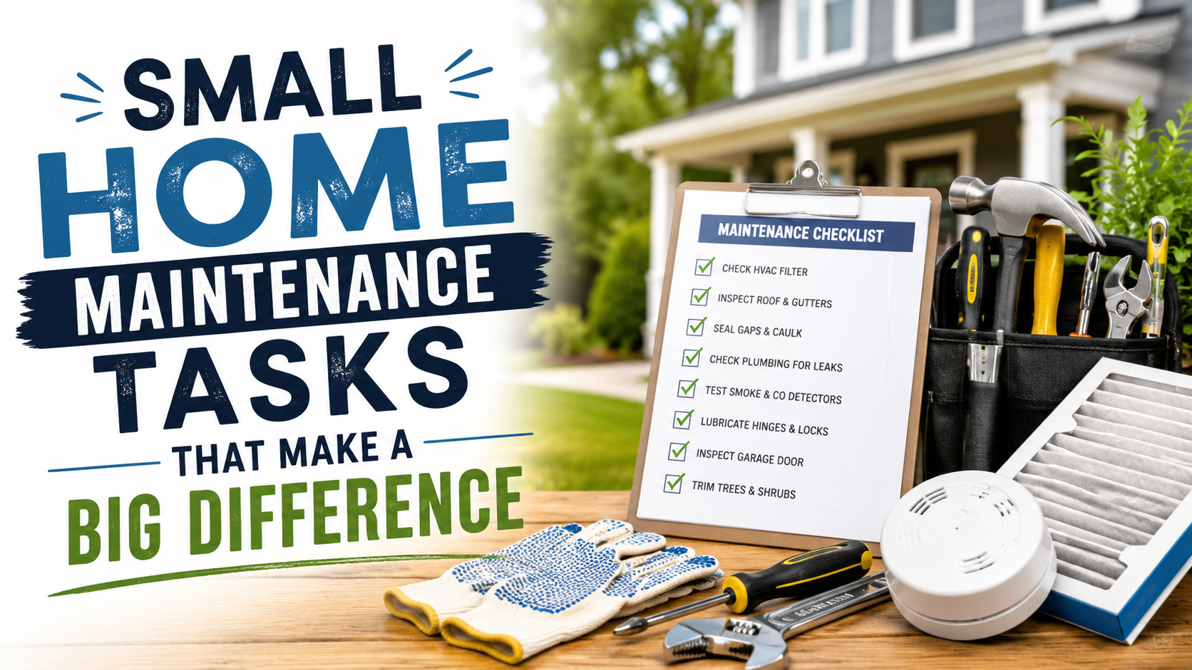 small home maintenance tasks