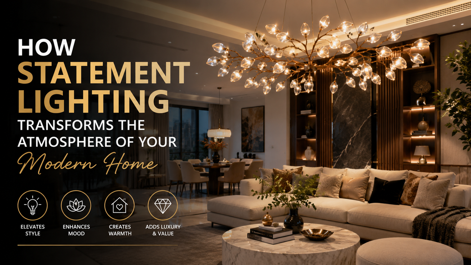 statement lighting for modern homes