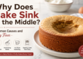 why does cake sink in the middle