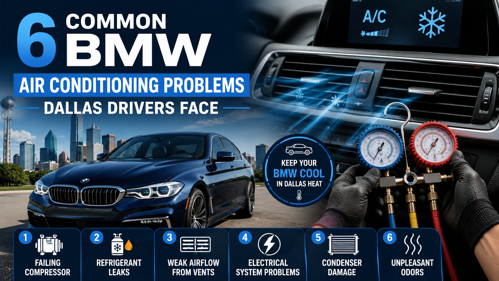 BMW air conditioning problems Dallas
