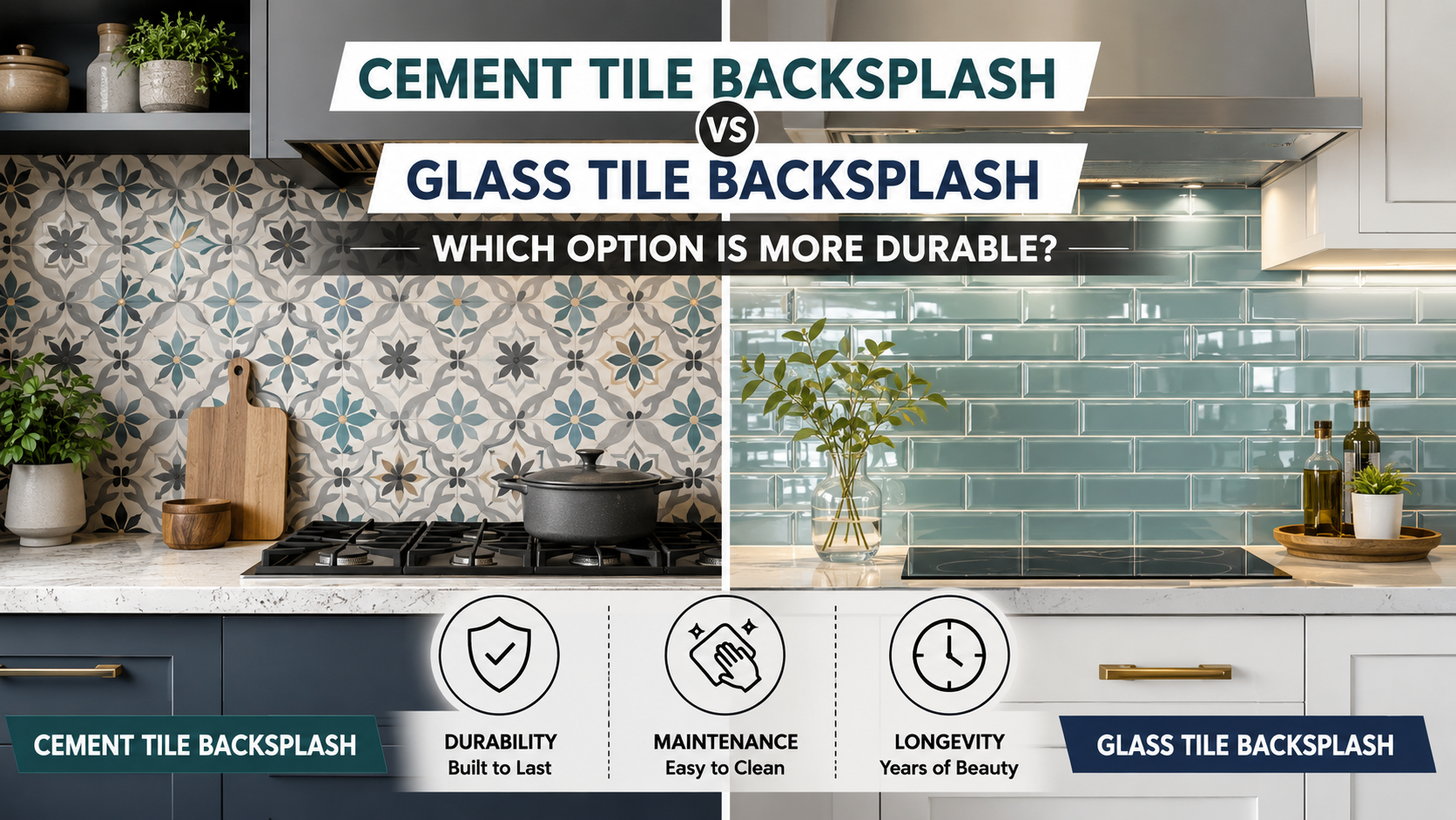 Cement Tile Backsplash