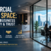 Modern commercial office space helping businesses build credibility and strengthen professional brand image.