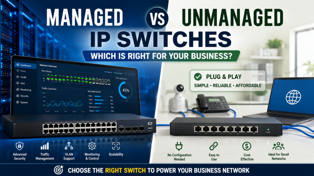 Managed vs Unmanaged IP Switches