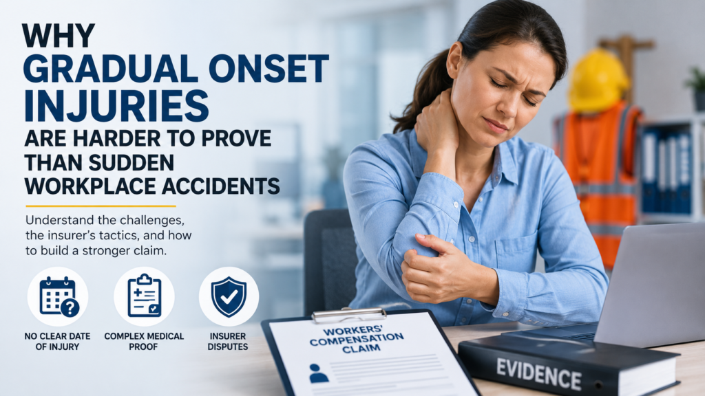 gradual onset workplace injuries