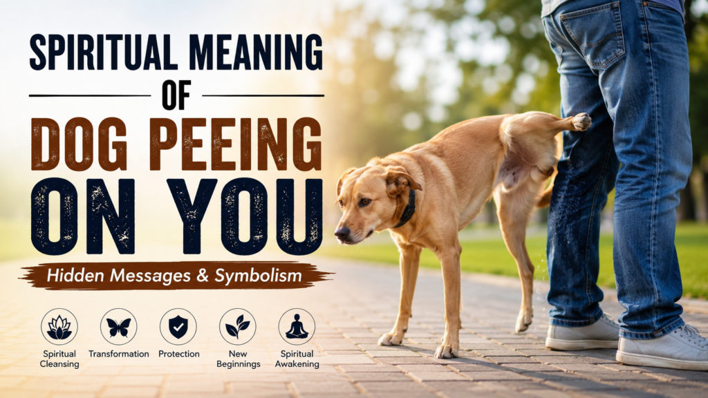 spiritual meaning of dog peeing on you