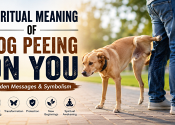 spiritual meaning of dog peeing on you
