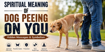 spiritual meaning of dog peeing on you