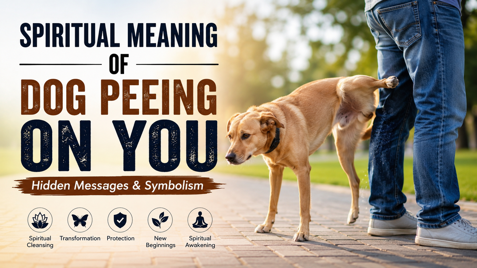 spiritual meaning of dog peeing on you