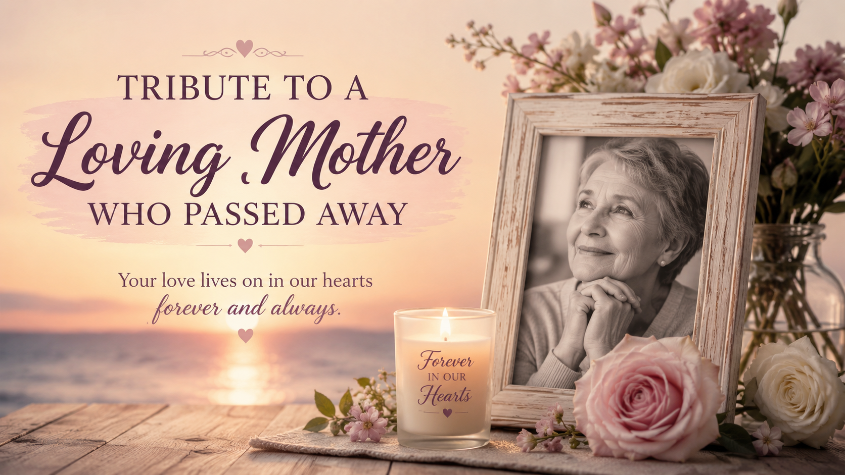 tribute to a loving mother who passed away