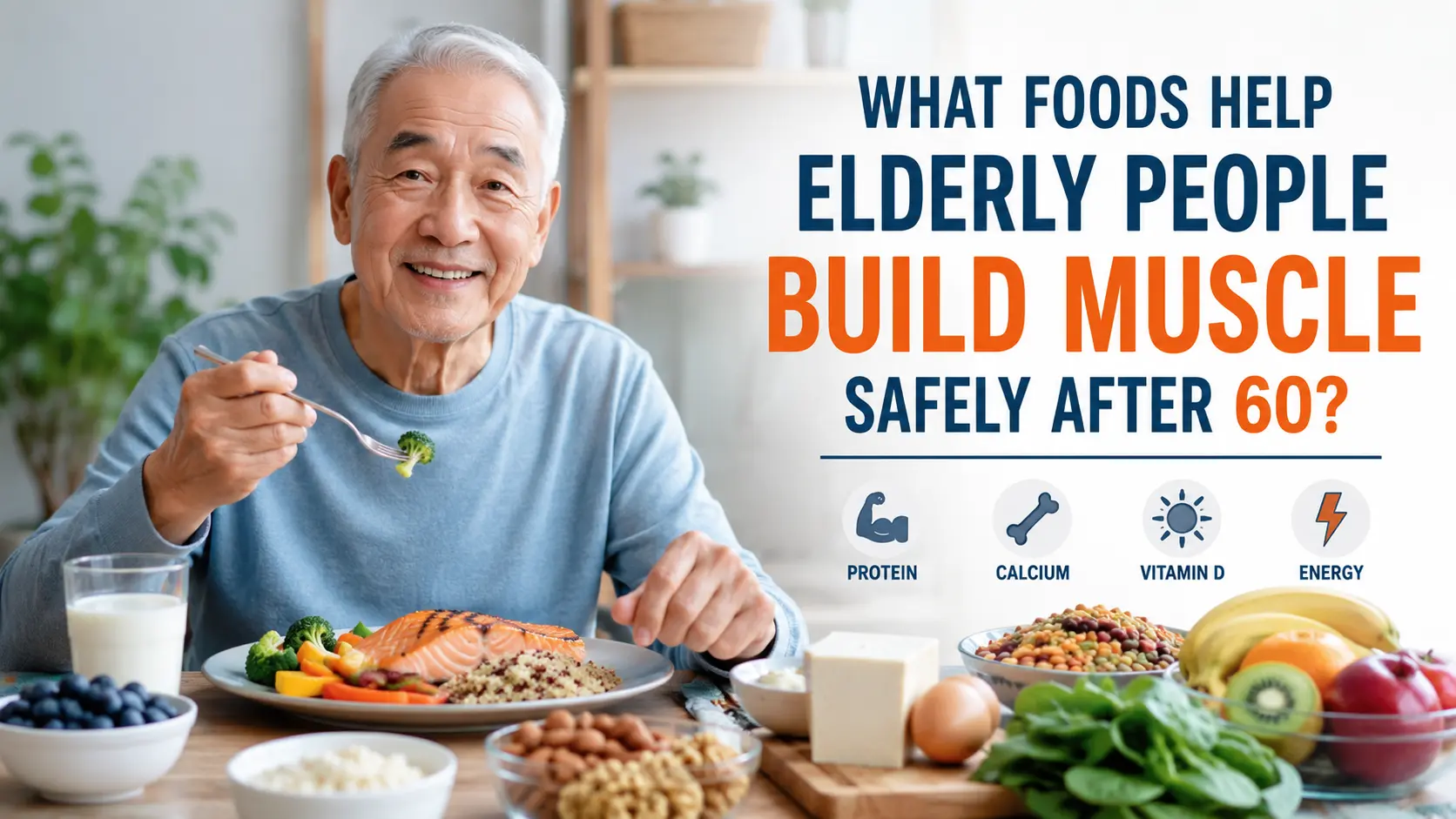 What Foods Help Elderly People Build Muscle Safely After 60