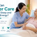 Compassionate cancer care professional supporting a patient to improve sleep quality, reduce fatigue, and boost daily energy during personalized cancer treatment.