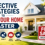 Featured image showing a modern house for sale with real estate marketing strategies to help homeowners sell their home faster