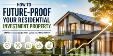 Modern residential investment property showcasing smart home upgrades, energy efficiency, compliance, and long-term real estate growth strategies.