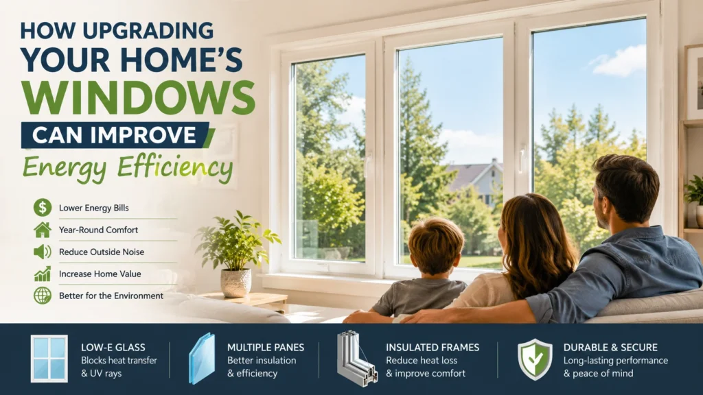 How upgrading your home's windows improves energy efficiency with modern insulated replacement windows.