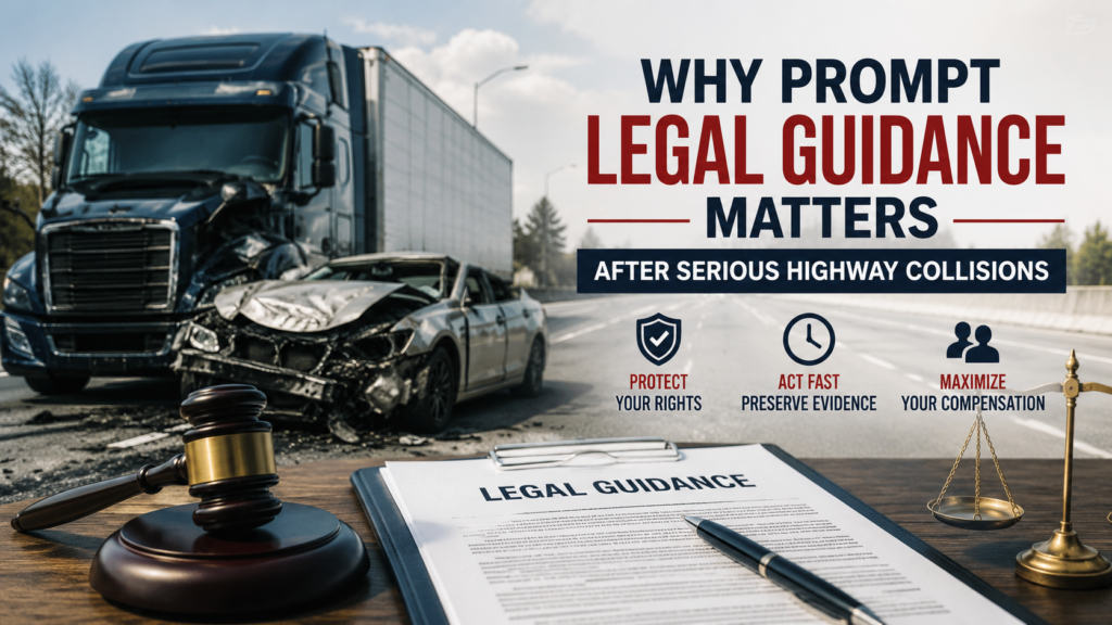 prompt legal guidance after serious highway collisions