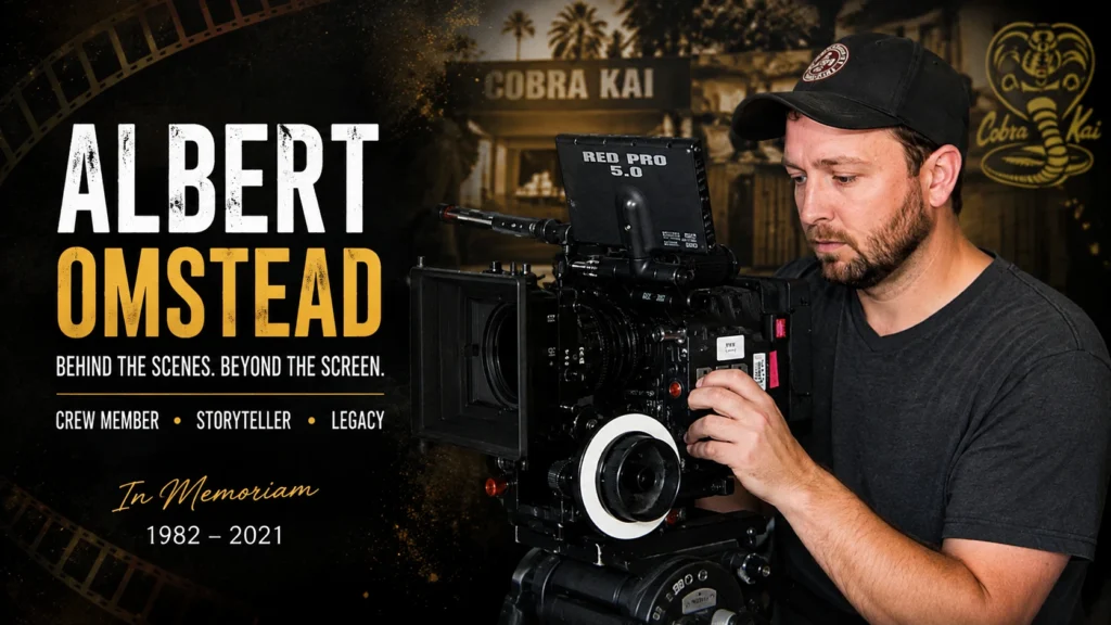 Albert Omstead Cobra Kai tribute and behind-the-scenes film production