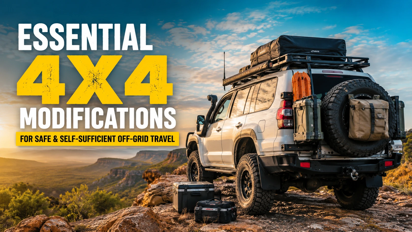 Essential 4x4 modifications for safe and self-sufficient off-grid travel in the Australian outback