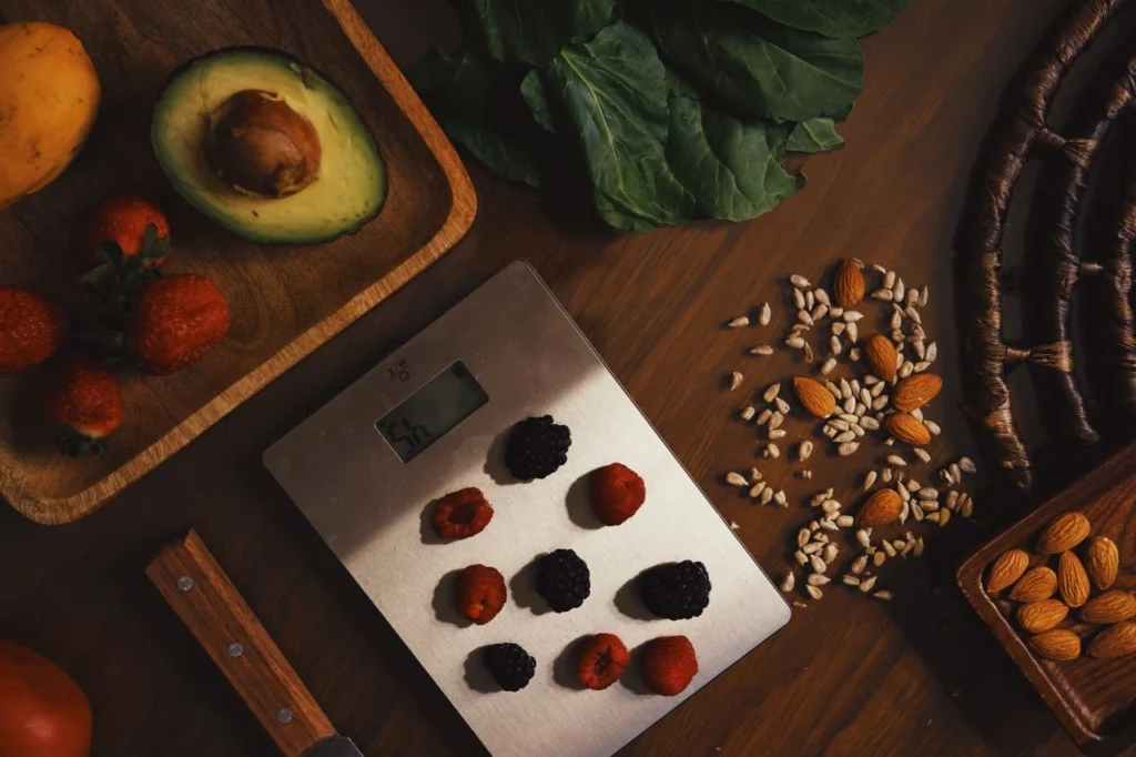 Healthy foods including avocado, leafy greens, berries, and nuts for better nutrition and brain health