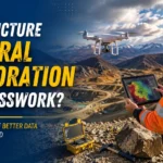 Modern mineral exploration using drone surveying and digital geological data in a mountainous mining landscape