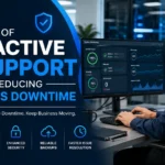 Proactive IT support helping reduce business downtime through system monitoring and faster issue resolution