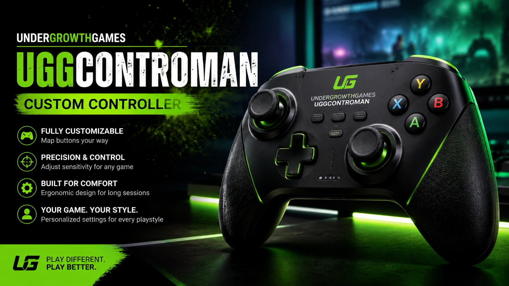UndergrowthGames UGGControMan custom gaming controller