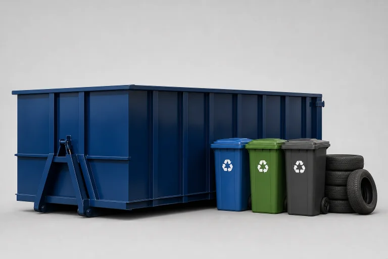 Waste disposal services including dumpsters, recycling, and commercial waste collection in Chicagoland and Northwest Indiana