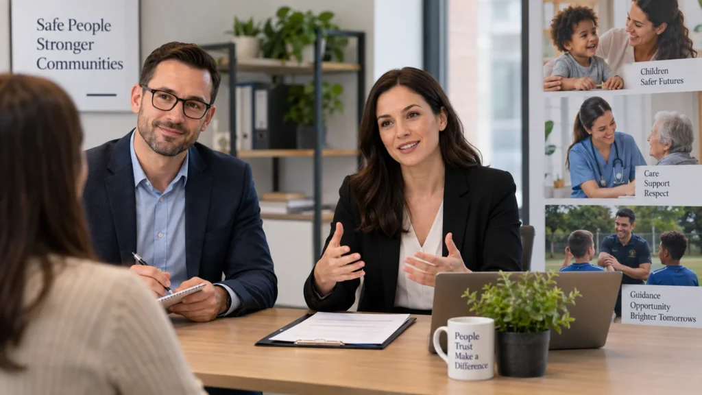 Interview and assessment process for jobs that involve trust and safety