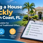 Selling a house quickly in Palm Coast, FL with cash, as-is, and traditional offer options
