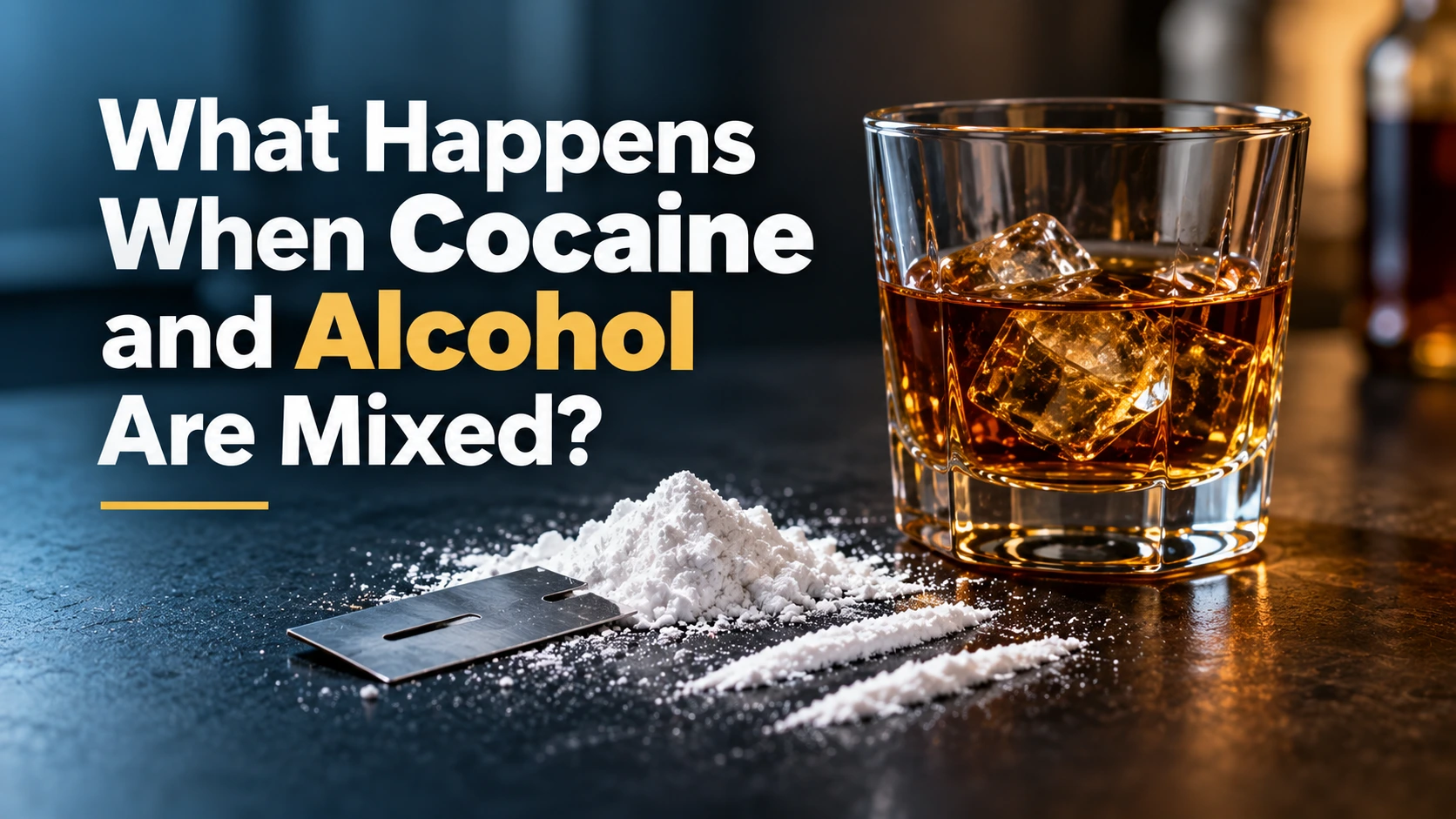 What happens when cocaine and alcohol are mixed, highlighting the risks of combining cocaine with alcohol
