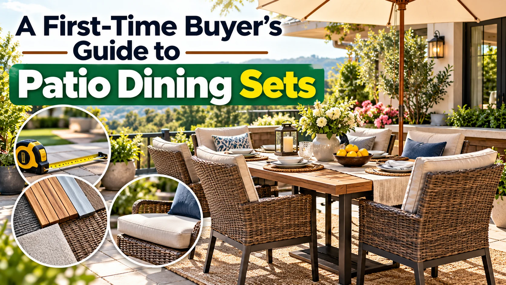 First-time buyer’s guide to choosing patio dining sets for a comfortable outdoor dining space